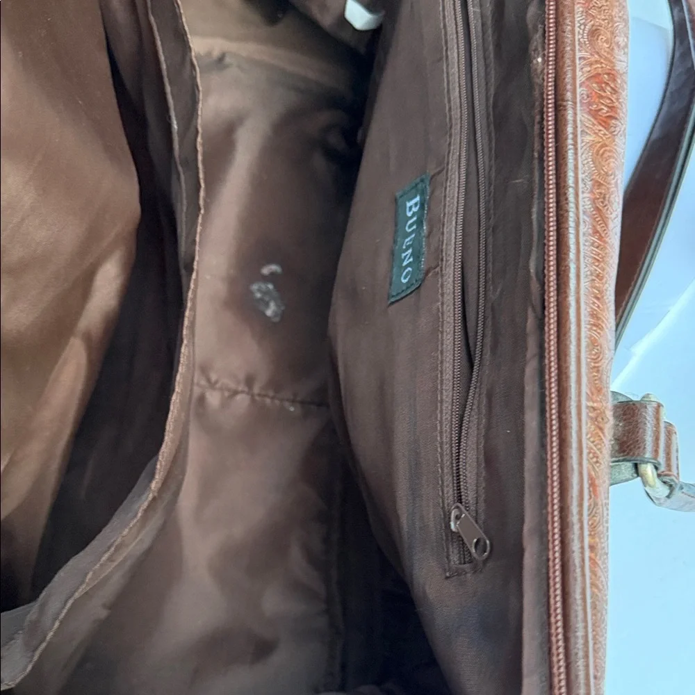 Bueno Brown Satchel Tote with Adjustable Shoulder Strap - Picture 9 of 9